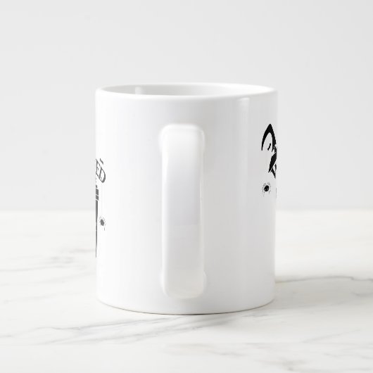 Wicked Without Coffee – Funny Witchy Coffee Lover Grote Koffiekop (Achterkant)