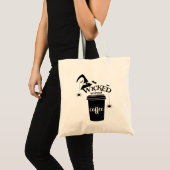 Wicked Without Coffee – Funny Witchy Coffee Lover  Tote Bag (Voorkant (product))
