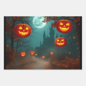 Wickedly Beautiful Halloween Gift Wrap 🌕 Inpakpapier Vel (Voorkant)