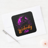 Wickedly Cute | ExDesigner | Halloween Vierkante Sticker (Envelop)