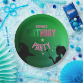 Wickedly Fun Verjaardagsfeest Groen Roze Glinda Papieren Bordje (Feest)