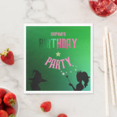 Wickedly Fun Verjaardagsfeest Groen Roze Glinda Servet (Insitu)