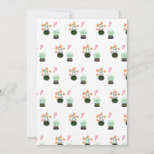 Wickedly Schattigee Green Witch verjaardagsfeestje Kaart (Achterkant)