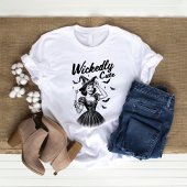 Wickedly Schattigee Halloween Vrouwen Tshirt