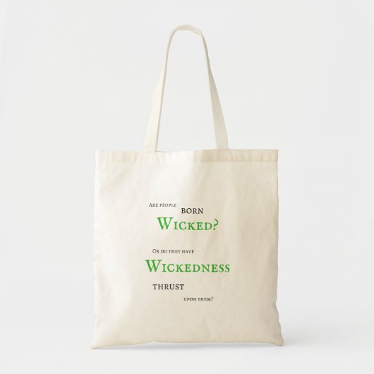 Wickedness Canvas tas (Voorkant)