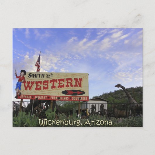 Wickenburg Arizona Briefkaart (Voorkant)