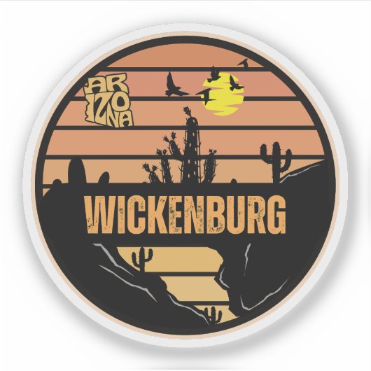 Wickenburg, Arizona Sticker (Voorkant)
