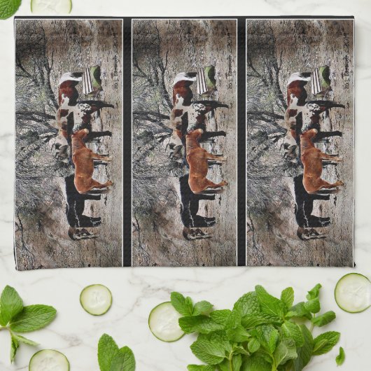 Wickenburg Horses Kitchen Towel Theedoek (Gevouwen)