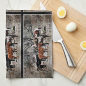Wickenburg Horses Kitchen Towel Theedoek (Quarter Fold)