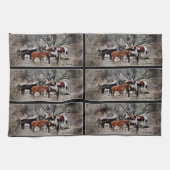 Wickenburg Horses Kitchen Towel Theedoek (Horizontaal)
