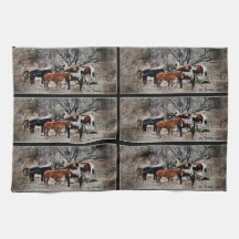 Wickenburg Horses Kitchen Towel