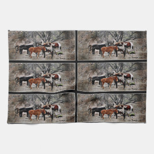 Wickenburg Horses Kitchen Towel Theedoek