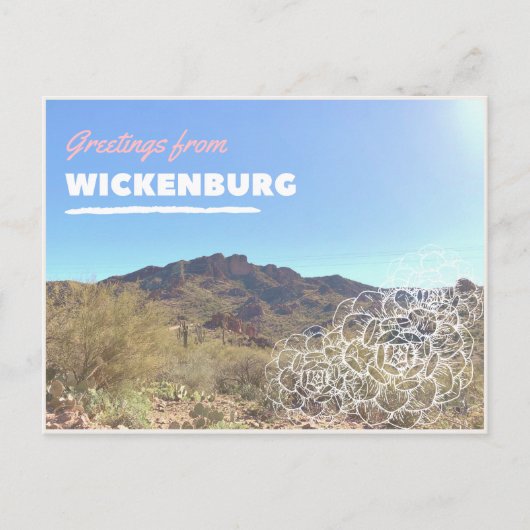 Wickenburg Landschap Briefkaart (Voorkant)