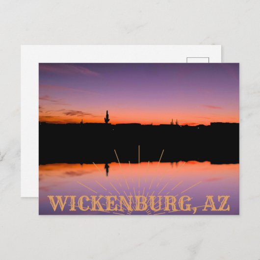 Wickenburg Sunset Briefkaart (Voorkant / Achterkant)