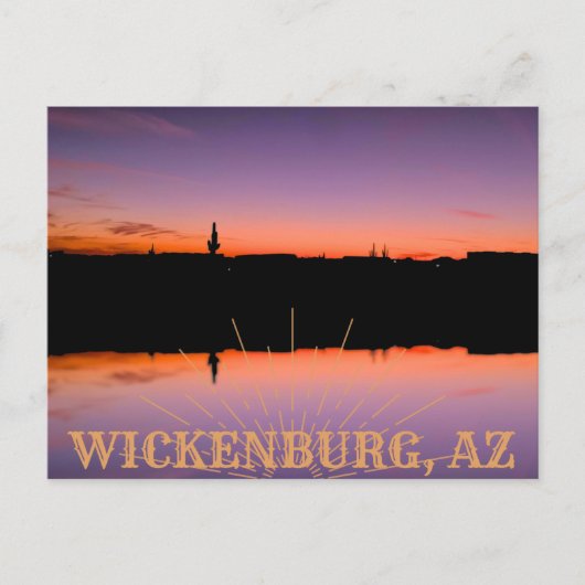 Wickenburg Sunset Briefkaart (Voorkant)