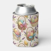 Wicker Basket Easter Eggs with Lavender Blikjeskoeler (Blikje Voorkant)