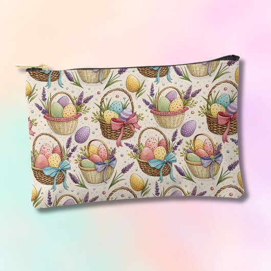 Wicker Basket Easter Eggs with Lavender Etui