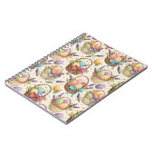 Wicker Basket Easter Eggs with Lavender Notitieboek (Linkerzijde)
