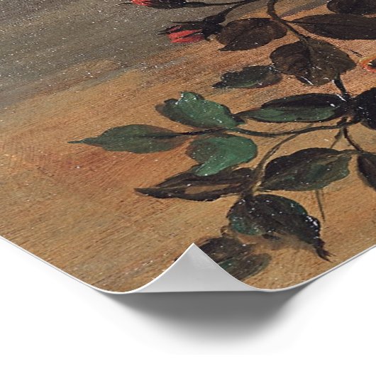 Wicker Basket of Flowers Poster (Hoek)