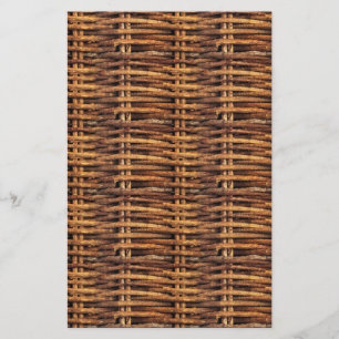 Wicker Basket Patroon Briefpapier