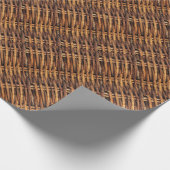 Wicker Basket Patroon Cadeaupapier (Hoek)