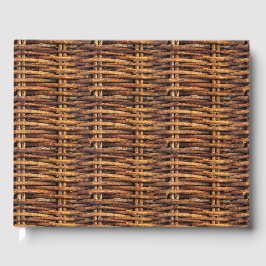 Wicker Basket Patroon Gastenboek