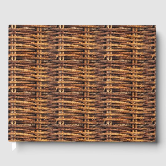 Wicker Basket Patroon Gastenboek (Voorkant)