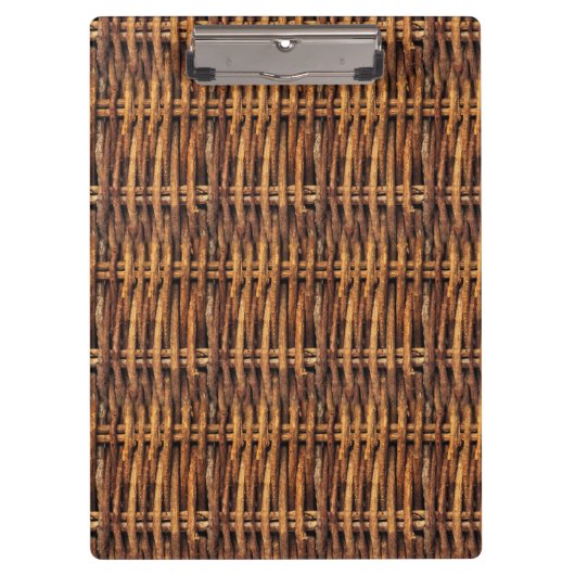 Wicker Basket Patroon Klembord (Voorkant)