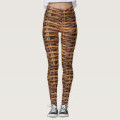 Wicker Basket Patroon Leggings (Voorkant)