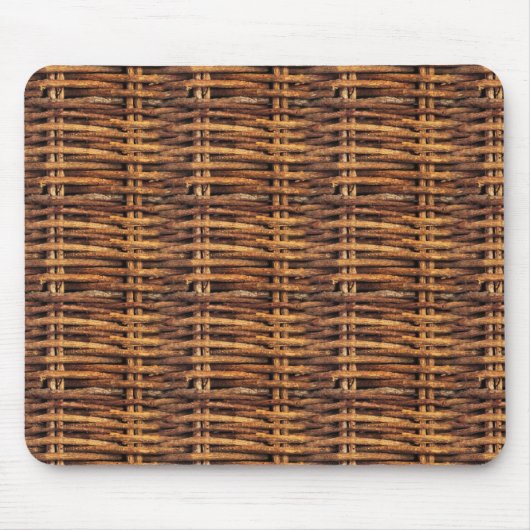 Wicker Basket Patroon Muismat (Voorkant)