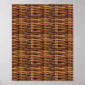 Wicker Basket Patroon Poster (Voorkant)