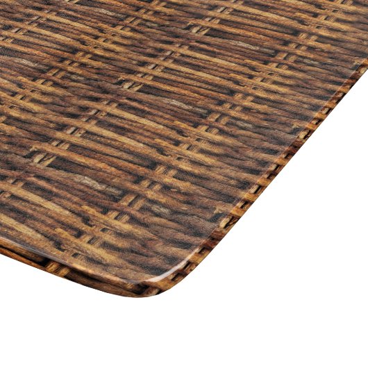 Wicker Basket Patroon Snijplank (Hoek)