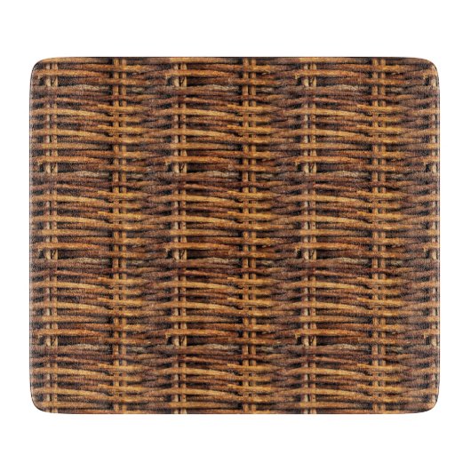 Wicker Basket Patroon Snijplank (Voorkant)