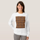 Wicker Basket Patroon T-shirt (Voorkant volledig)