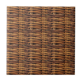 Wicker Basket Patroon Tegeltje