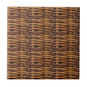 Wicker Basket Patroon Tegeltje