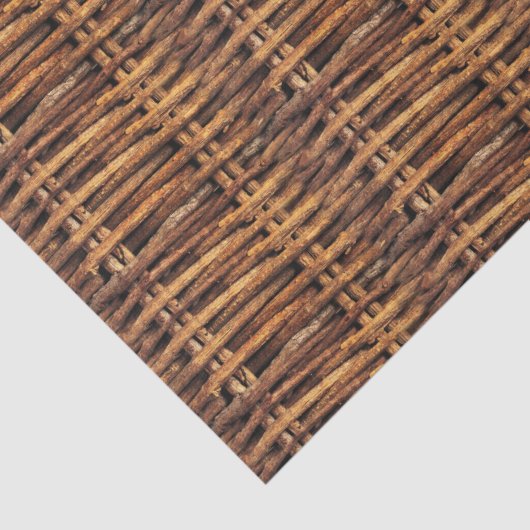 Wicker Basket Patroon Tissuepapier (Detail)