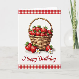Wicker Berry Verjaardagskaart Kaart