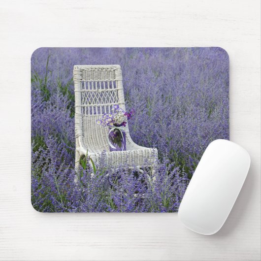 Wicker Chair in Purple Russian Sage Muismat (Met muis)