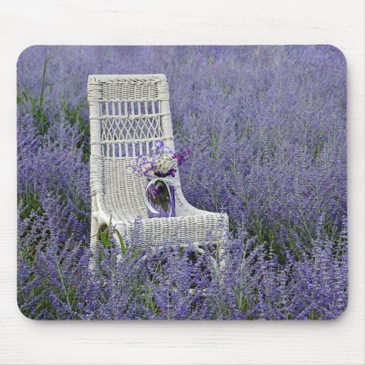 Wicker Chair in Purple Russian Sage Muismat (Voorkant)