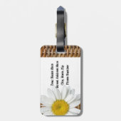 Wicker Daisy Bagagelabel (Achterkant verticaal)