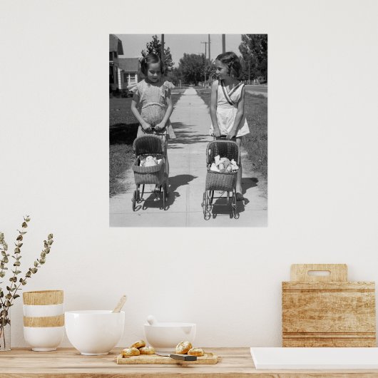 Wicker Doll Buggy, 1941 Poster (Keuken)