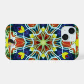 Wicker Kaleidoscope iPhone 15 Case (Achterkant horizontaal)