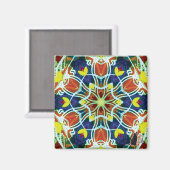 Wicker Kaleidoscope Magnet (Voorkant / Achterkant)