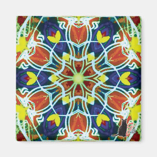 Wicker Kaleidoscope Magnet