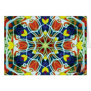 Wicker KC Kaleidoscope Wenskaart