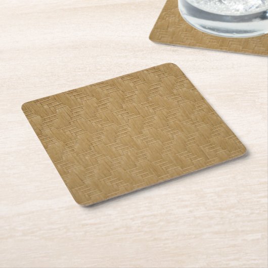WICKER PATTERN KARTONNEN ONDERZETTERS (Schuin)
