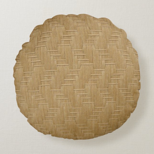 WICKER PATTERN ROND KUSSEN (Voorkant)