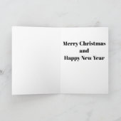 Wicker Reindeer Christmas Card Feestdagen Kaart (Binnen)