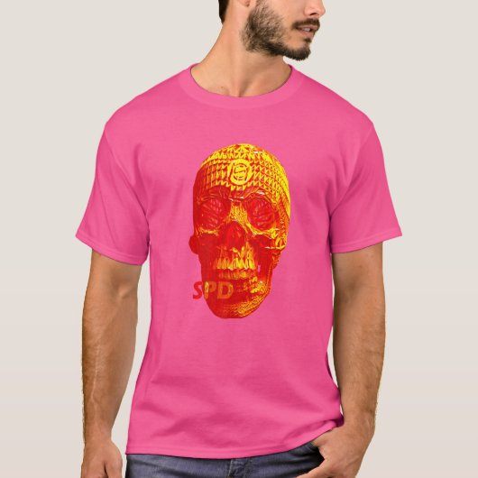 Wicker Skull Horror T-shirt (Voorkant)